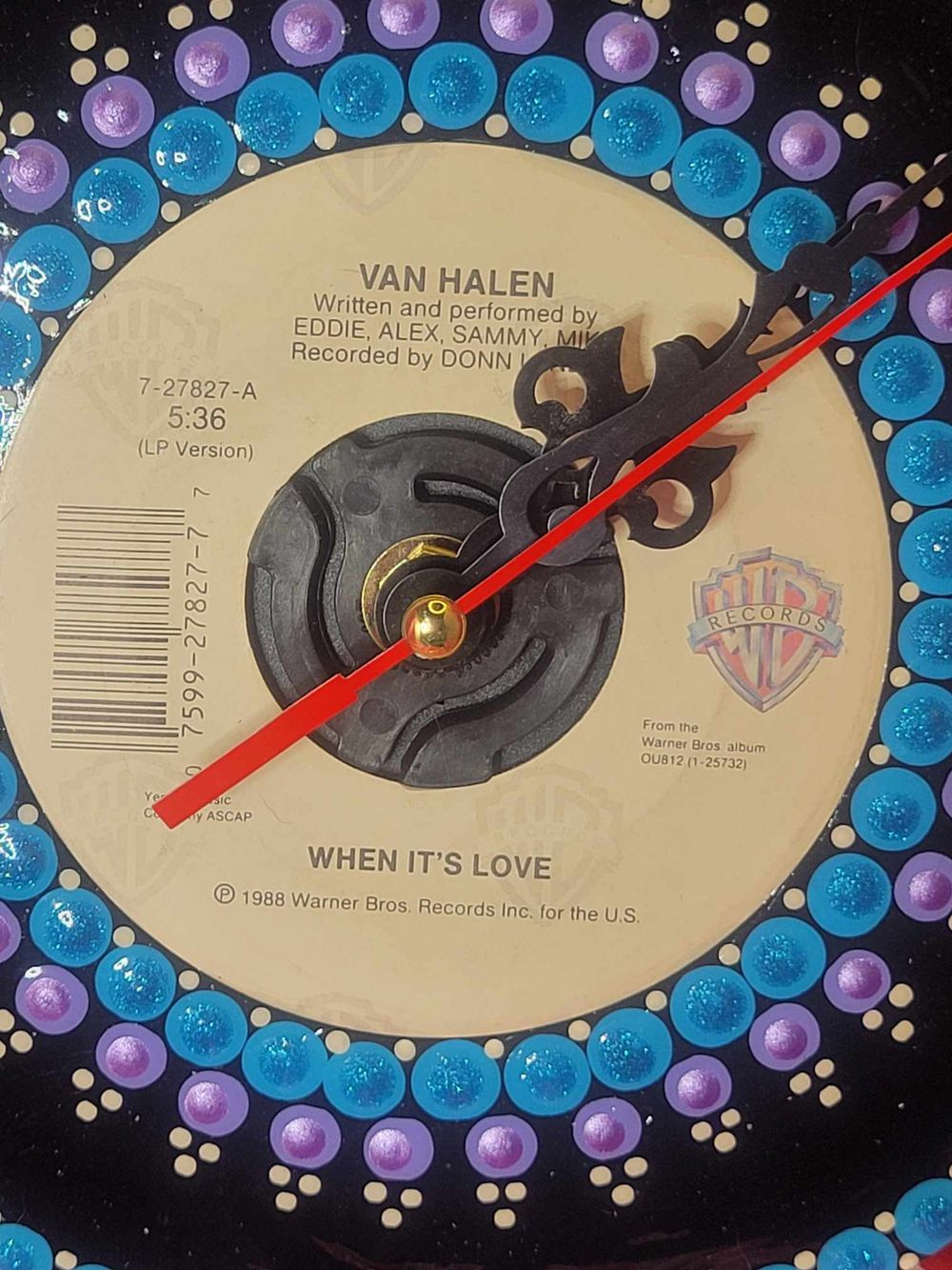 Hand painted 45rpm ("When it's love")